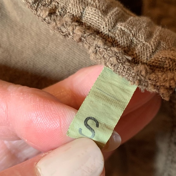 Mod-o-doc Walnut Brown Open Front Basket Weave Jacquard Knit Jacket, S, NWOT - Picture 8 of 8